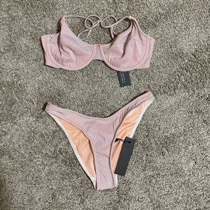 Triangl pink bikini